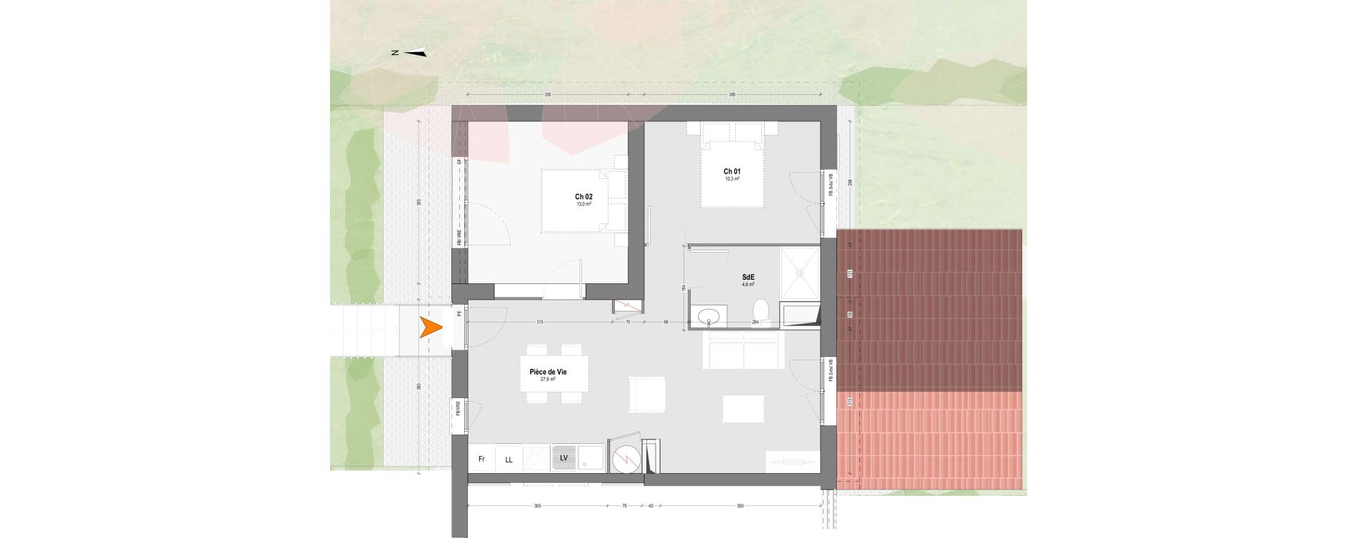 Appartement T3 de 55,80 m2 &agrave; Saint-Paul-L&egrave;s-Dax Centre