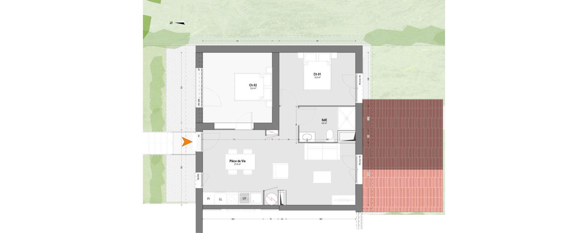 Appartement T3 de 55,80 m2 &agrave; Saint-Paul-L&egrave;s-Dax Centre