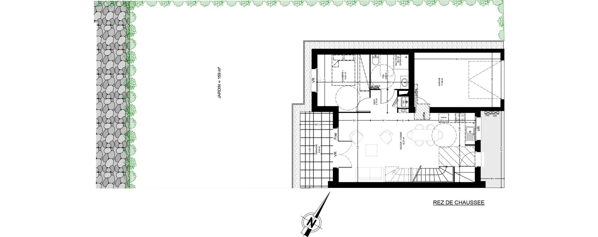 Villa T4 de 81,93 m2 &agrave; Saint-Paul-L&egrave;s-Dax Centre