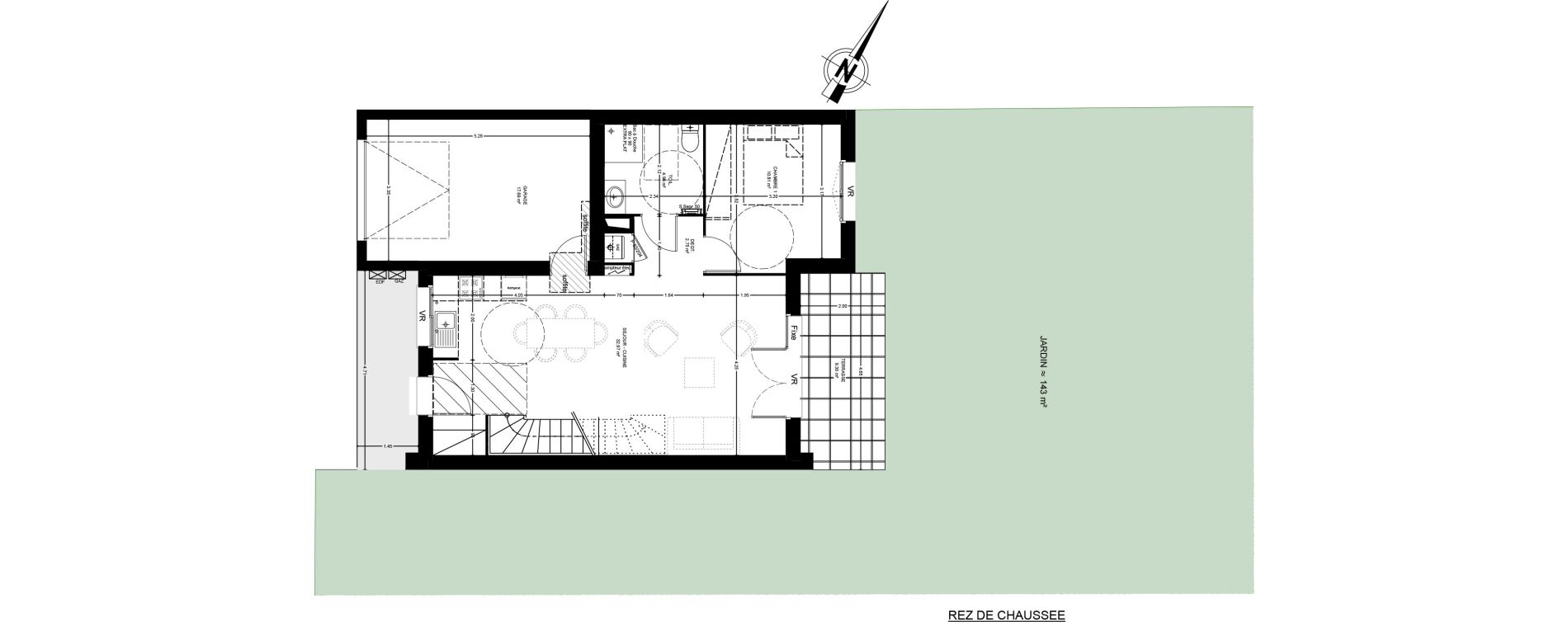 Villa T4 de 81,93 m2 &agrave; Saint-Paul-L&egrave;s-Dax Centre