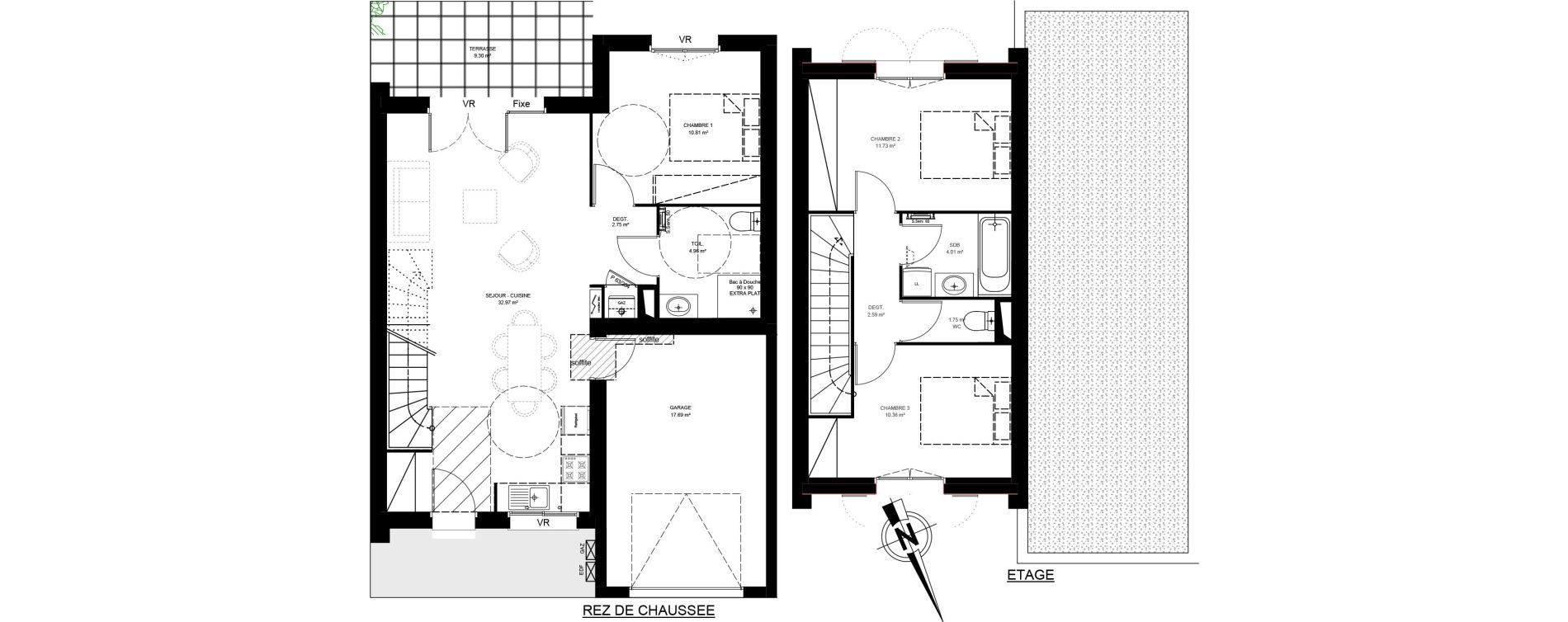 Appartement T4 de 81,00 m2 &agrave; Saint-Paul-L&egrave;s-Dax Centre