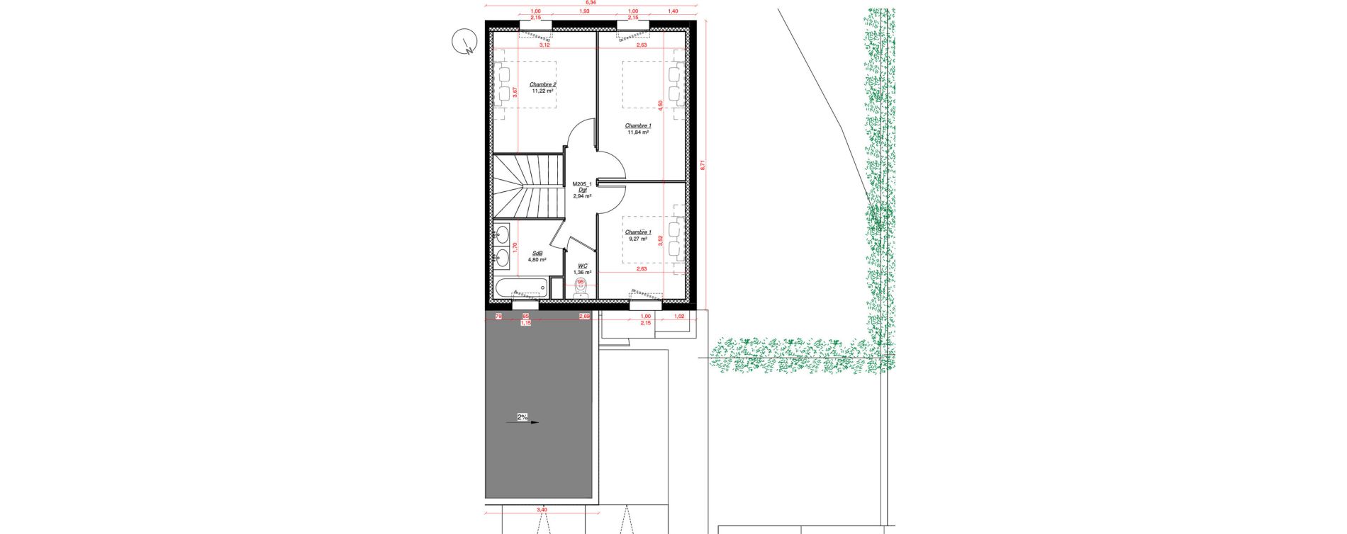 Maison T4 de 84,26 m2 &agrave; Saint-Pierre-Du-Mont Biarnes
