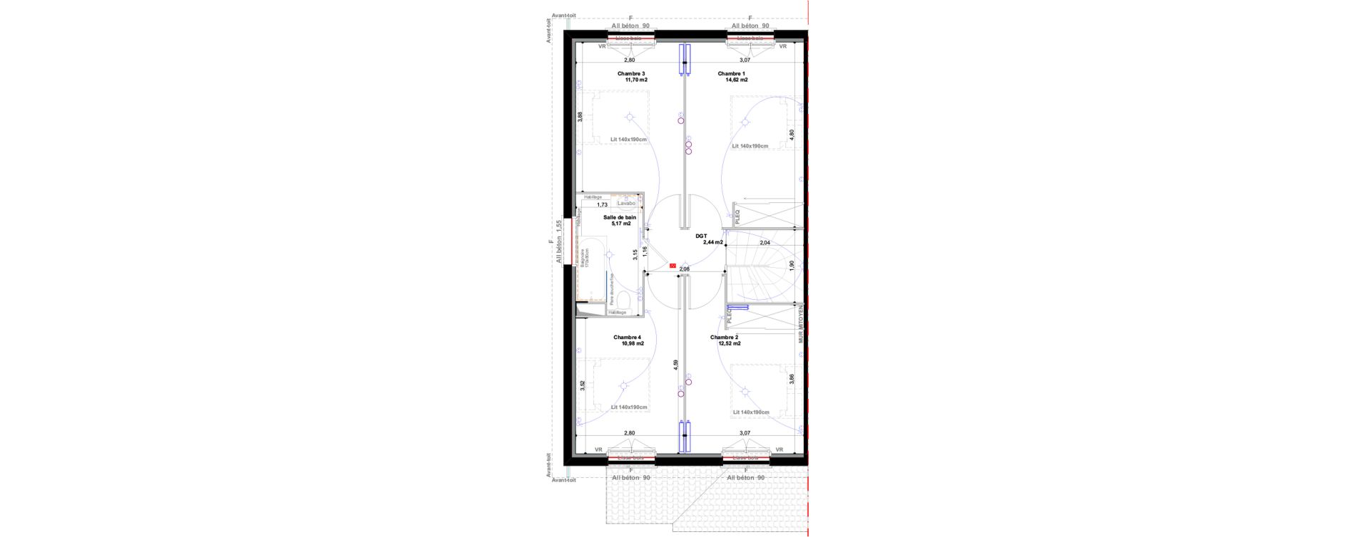 Maison T5 de 106,09 m2 &agrave; Saint-Vincent-De-Tyrosse Canop&eacute;e