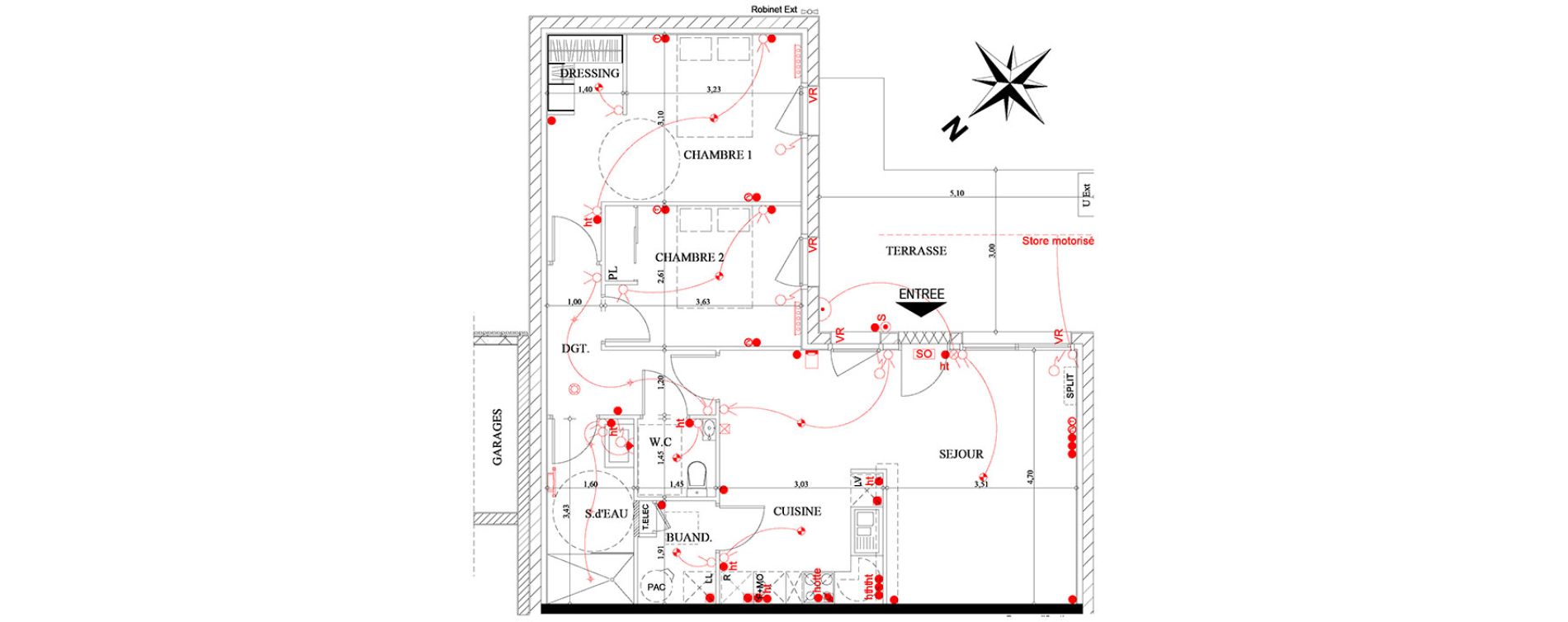 Appartement T3 de 71,25 m2 &agrave; Soustons Centre