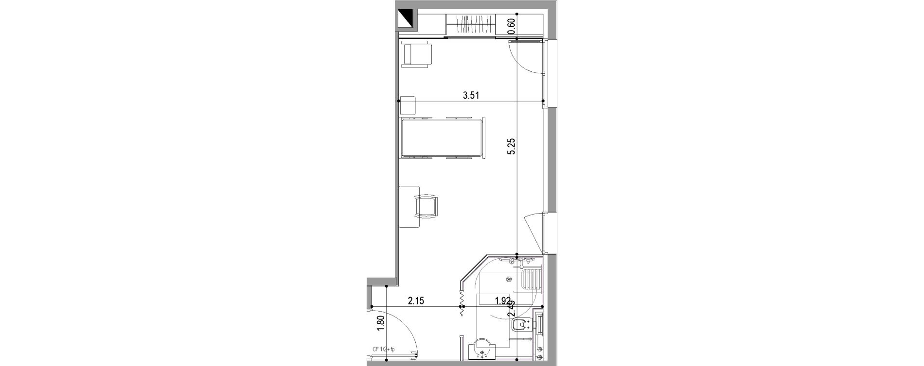 Chambre de 29,91 m2 &agrave; Villeneuve-Sur-Lot Centre