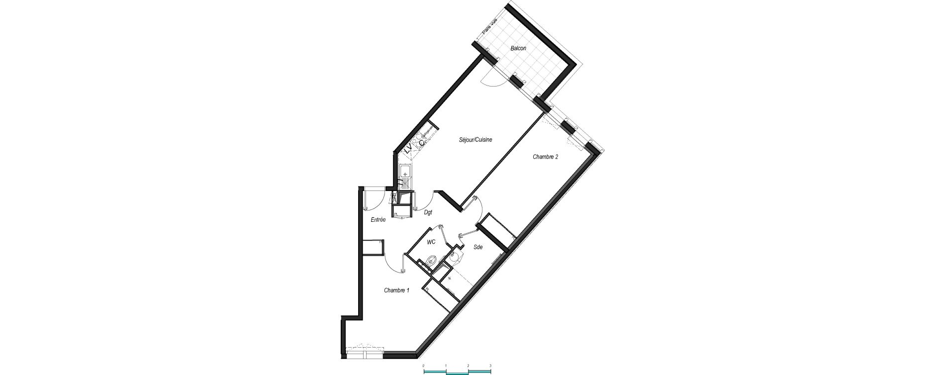 Appartement T3 de 69,31 m2 &agrave; Anglet Les 5 cantons