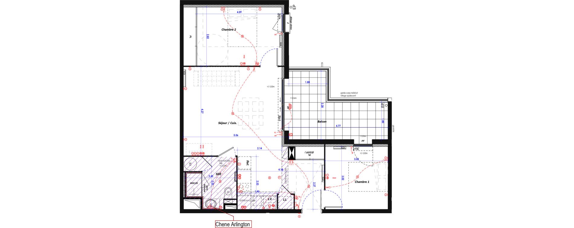 Appartement T3 de 59,69 m2 &agrave; Bayonne Citadelle