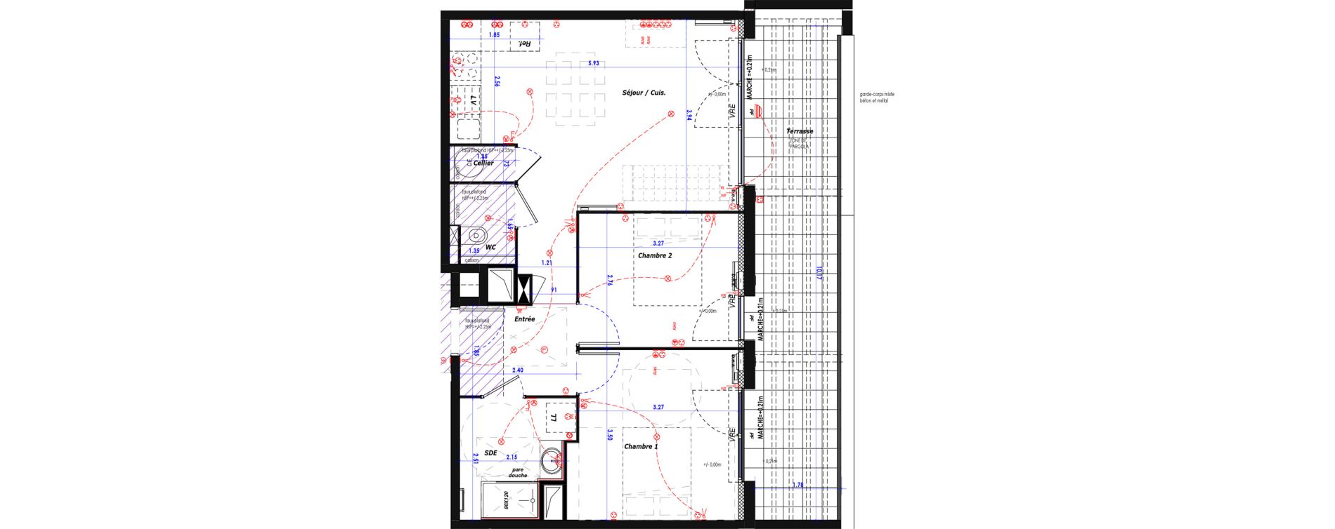 Appartement T3 de 57,75 m2 &agrave; Bayonne Citadelle