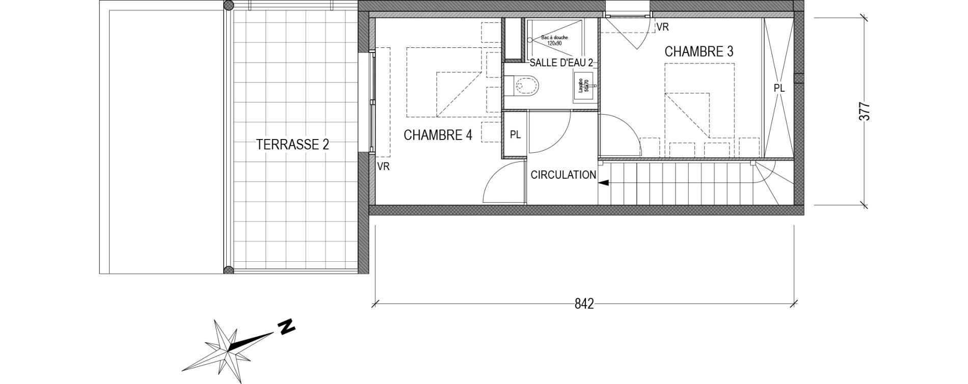 Duplex T5 de 125,64 m2 &agrave; Bayonne Polo-beyris