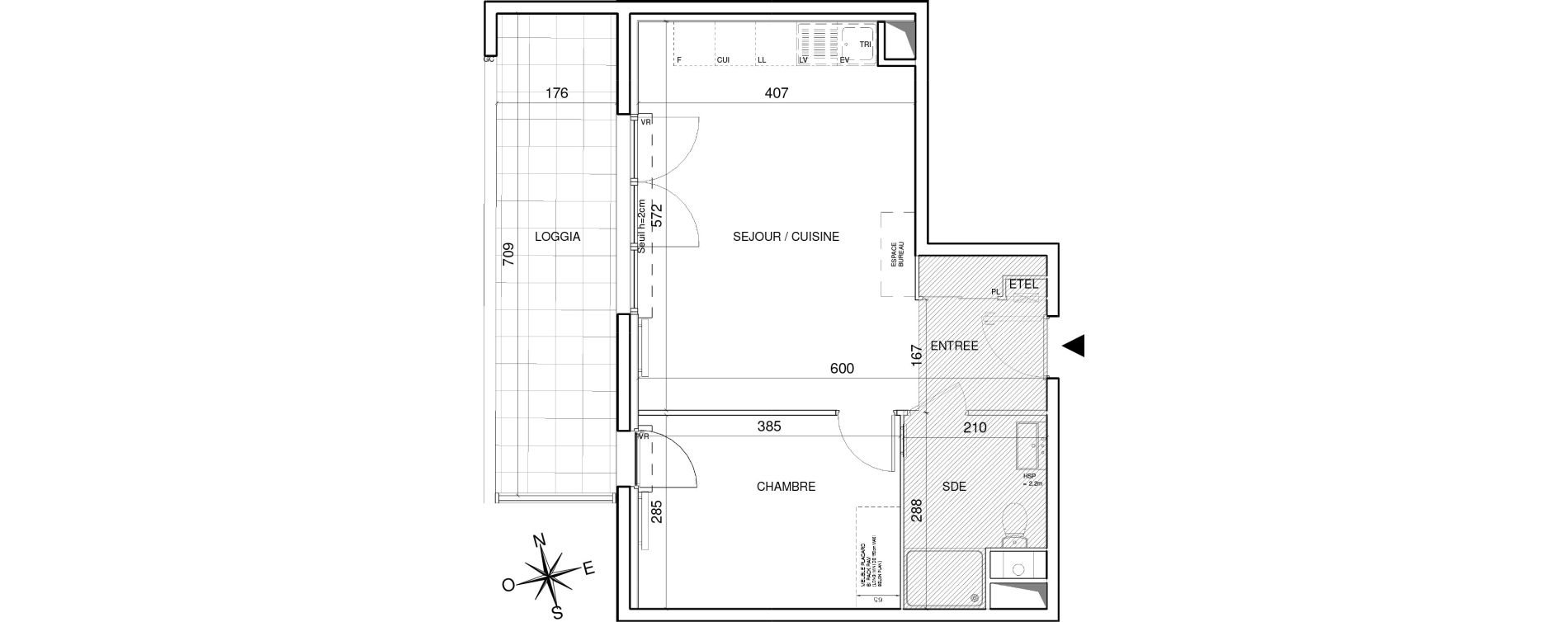 Appartement T2 de 43,20 m2 &agrave; Boucau Bas boucau