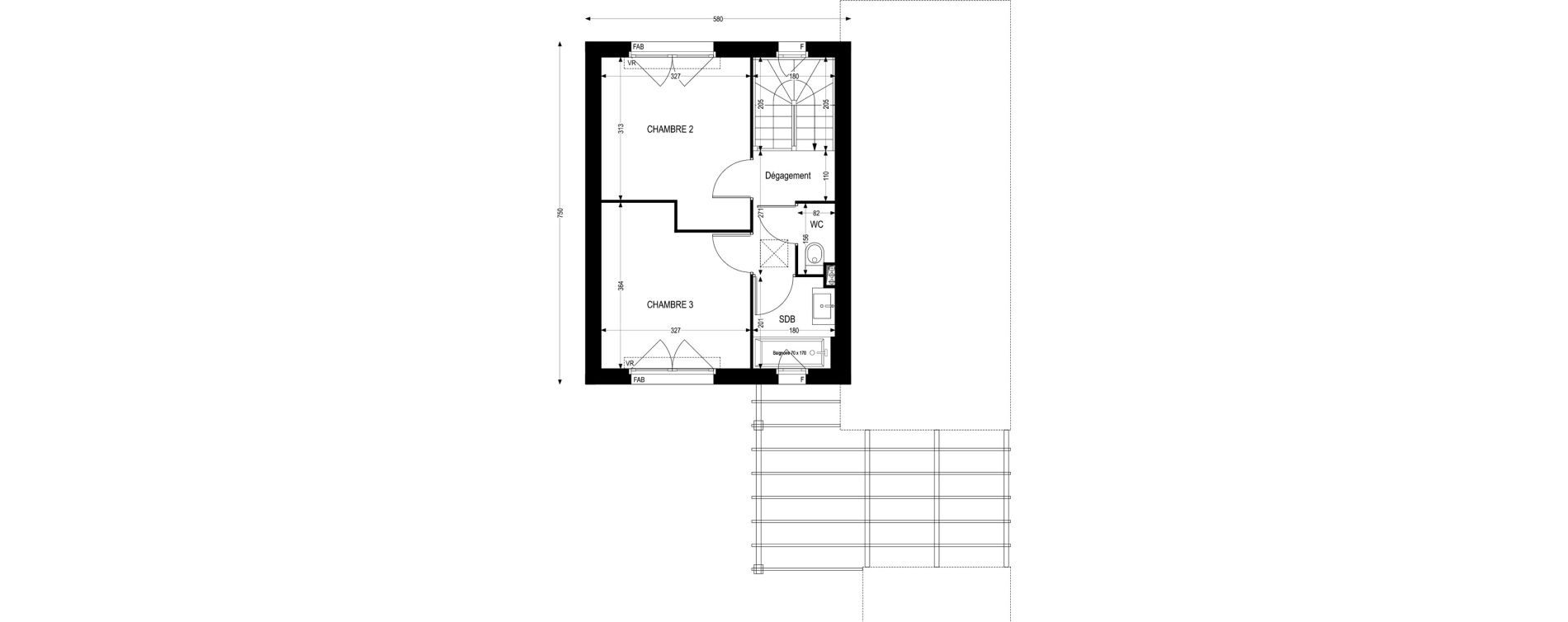 Maison T4 de 90,62 m2 &agrave; Lescar Centre