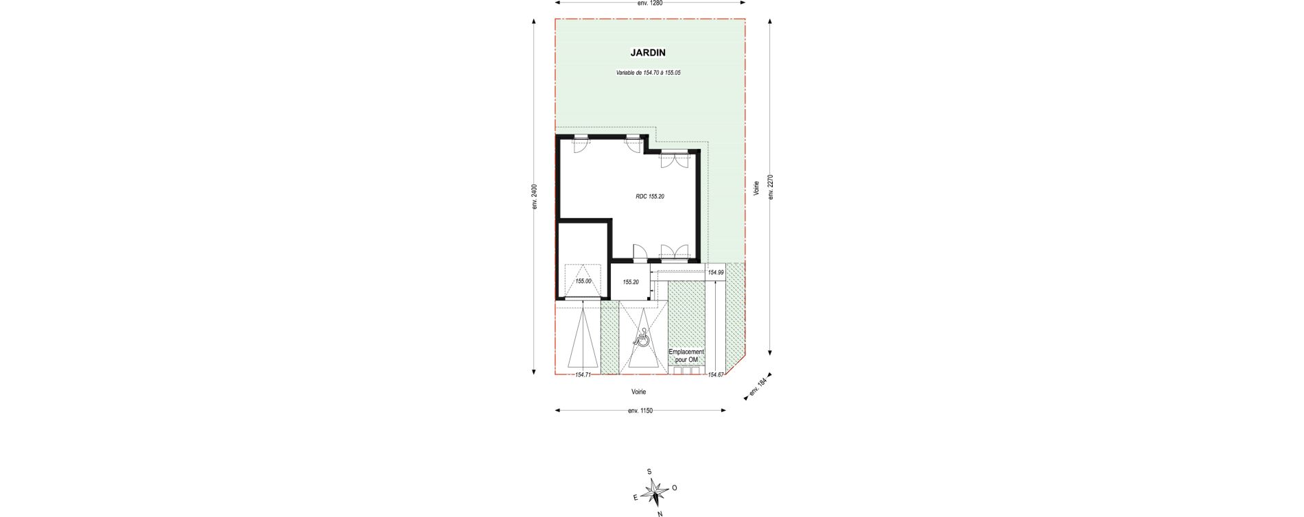 Maison T4 de 91,74 m2 &agrave; Lescar Centre