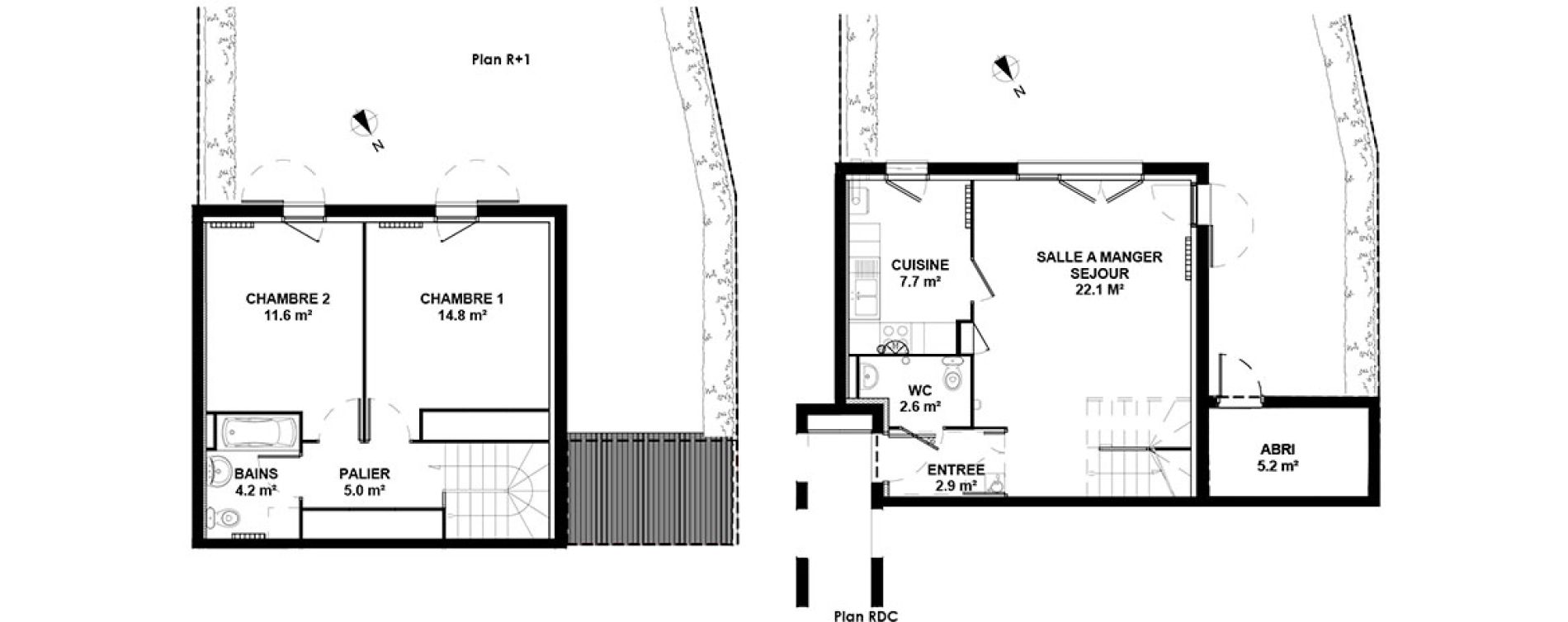 Appartement T3 de 70,90 m2 &agrave; Montardon Centre