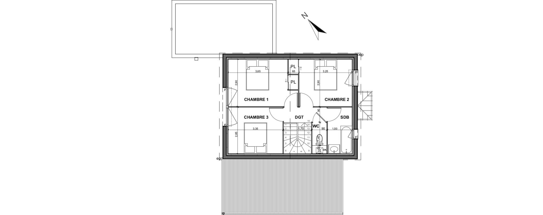 Maison T5 de 100,00 m2 &agrave; Buxerolles Centre
