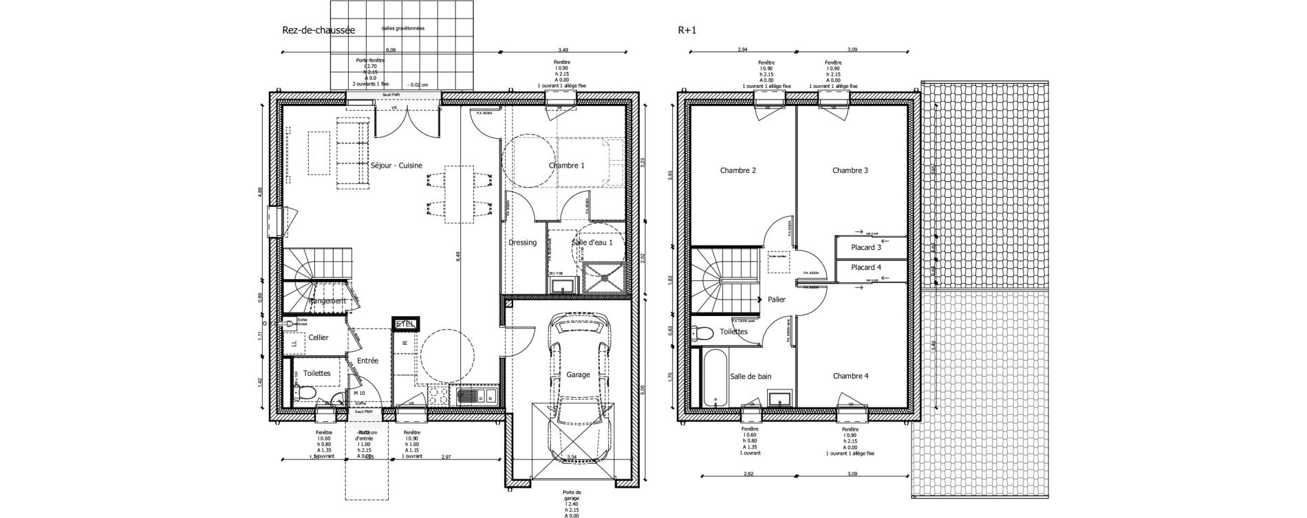 Maison T5 de 112,02 m2 &agrave; Mign&eacute;-Auxances Centre