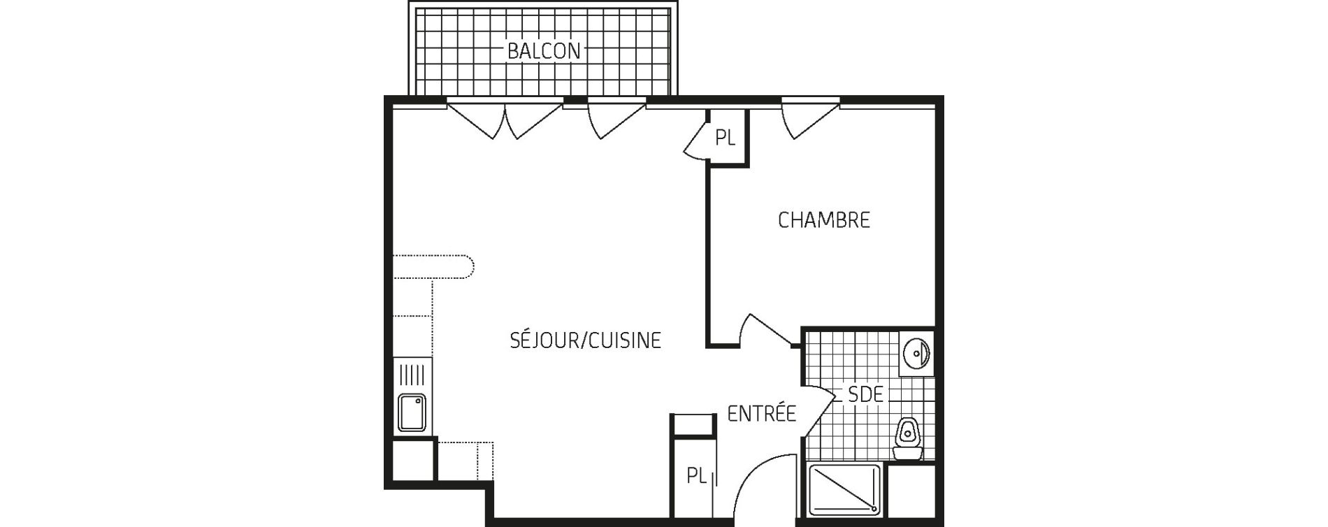 Appartement T2 de 47,25 m2 &agrave; Poitiers Touffenet