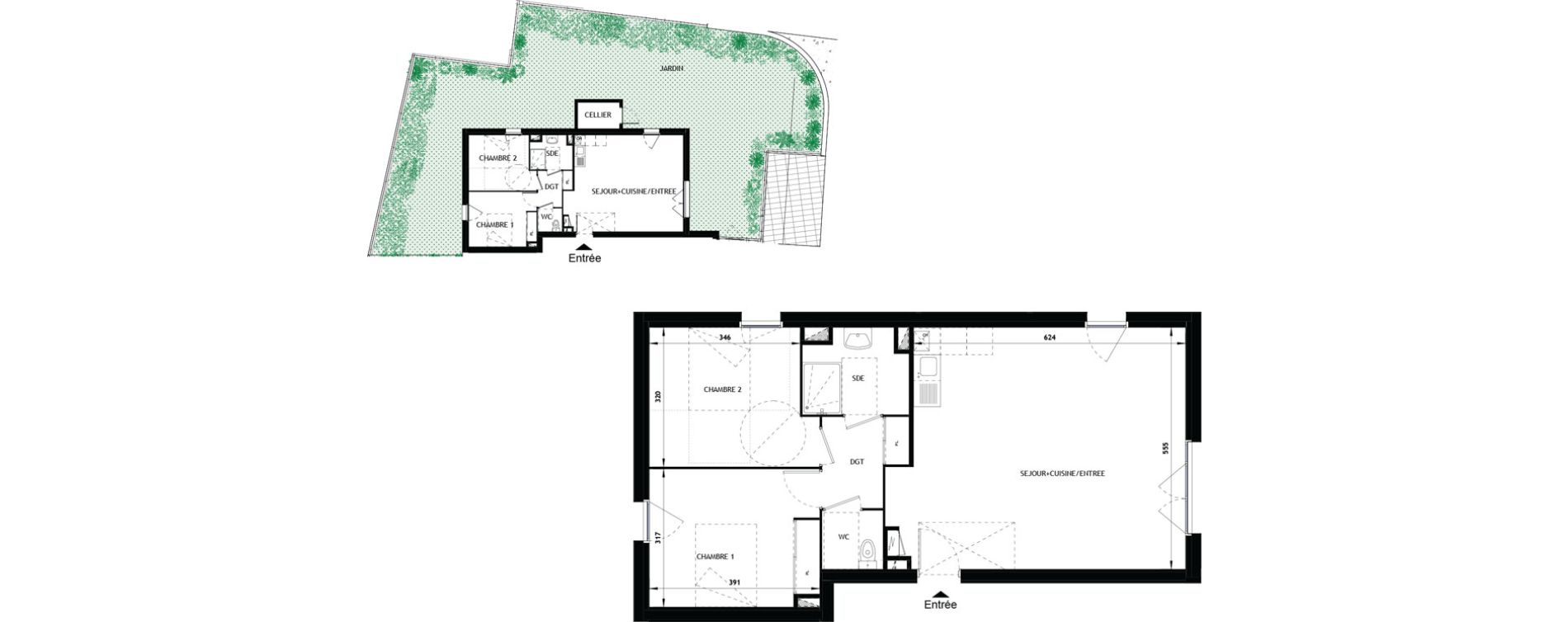 Appartement T3 de 69,43 m2 &agrave; Vouneuil-Sous-Biard Centre