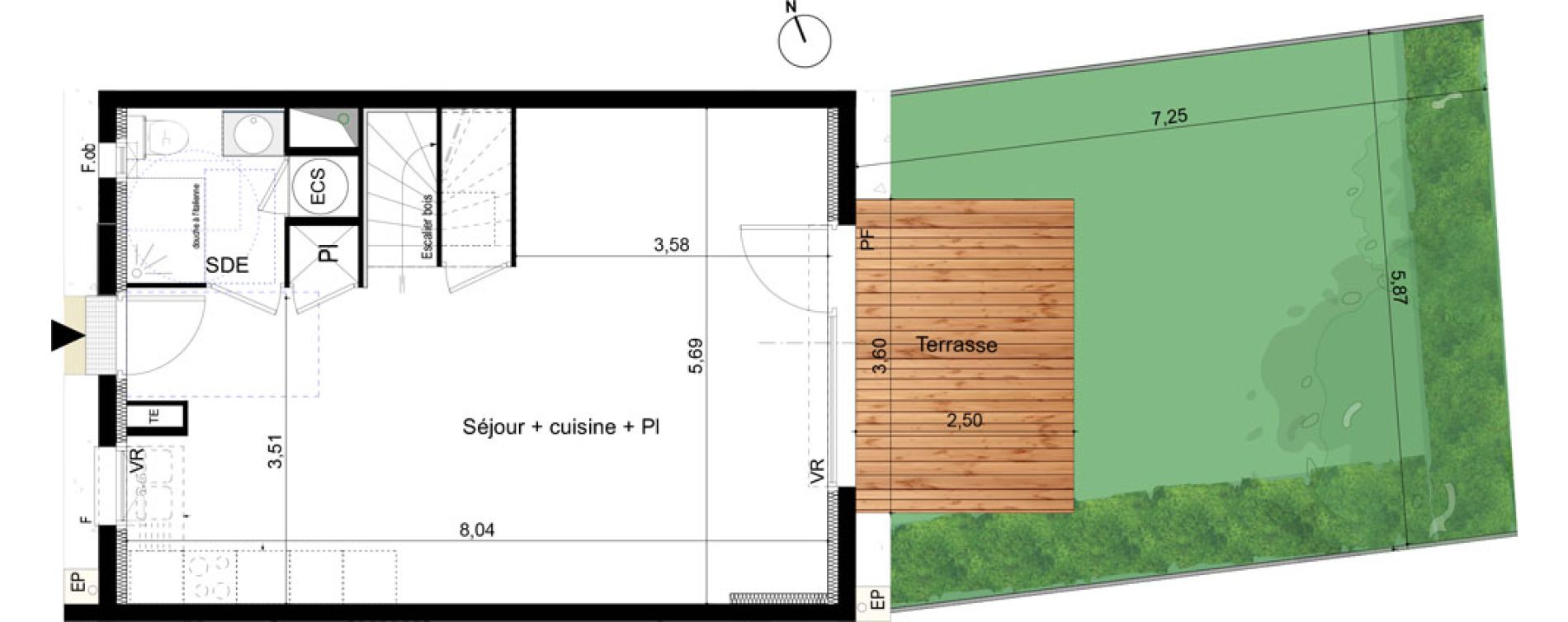 Maison T4 de 82,95 m2 &agrave; Castelnaudary Centre