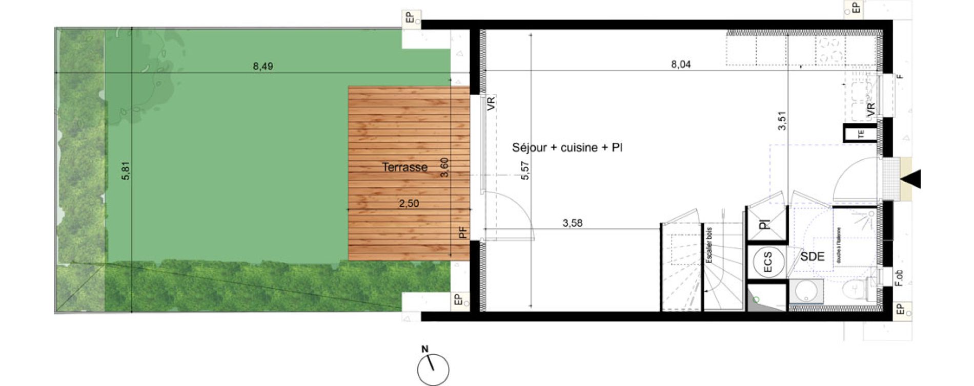 Maison T4 de 84,15 m2 &agrave; Castelnaudary Centre