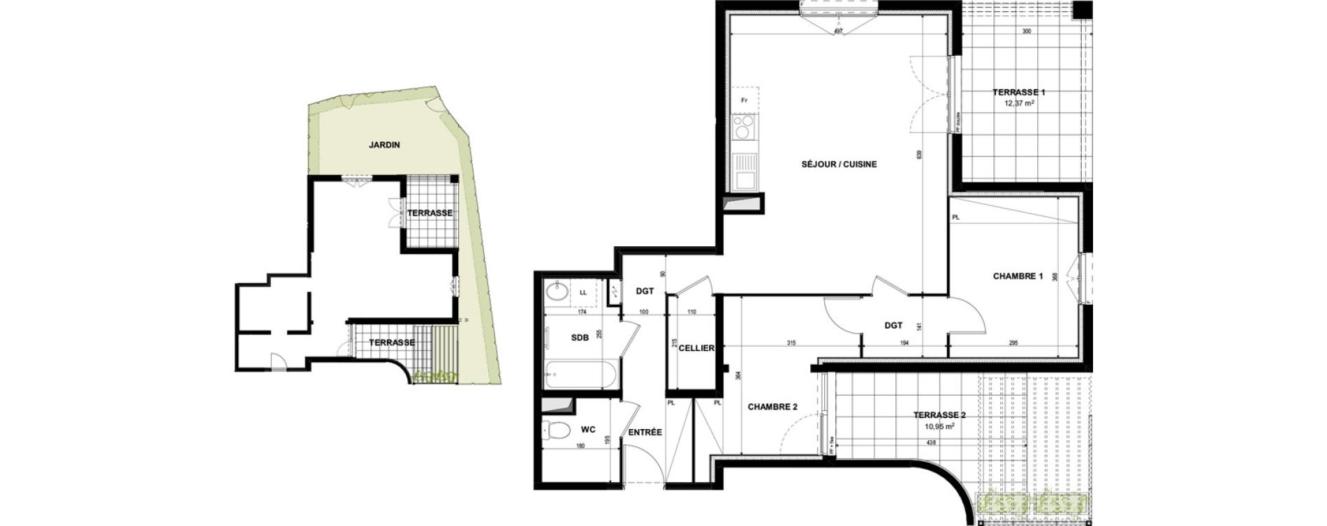 Appartement T3 de 73,04 m2 &agrave; Castelnaudary Centre