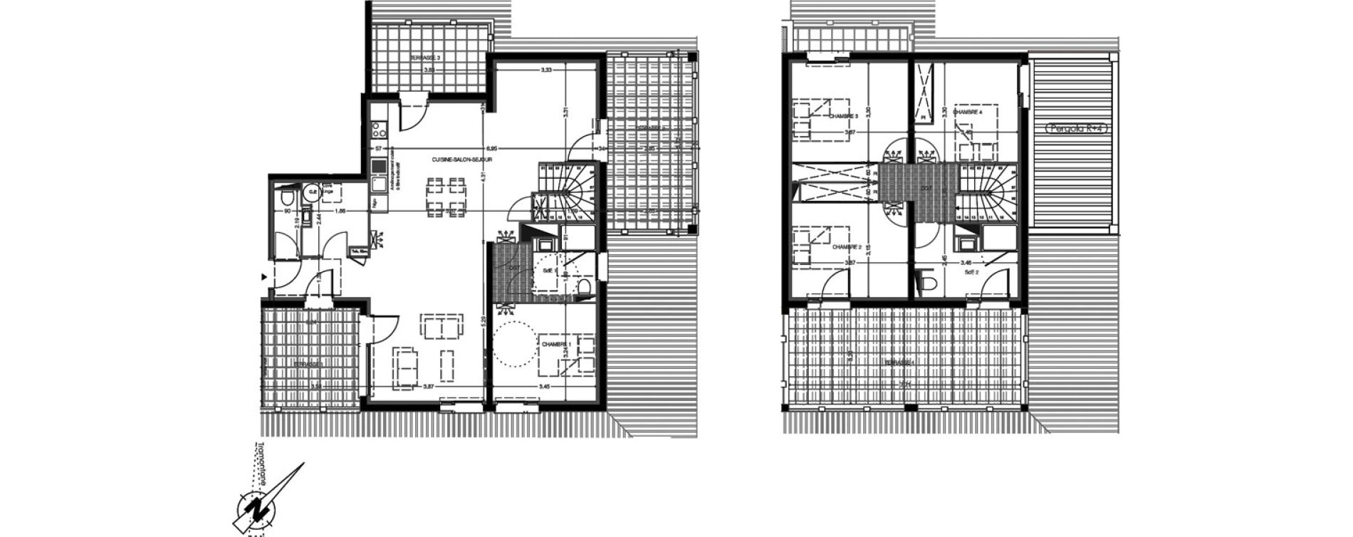 Duplex T5 de 134,20 m2 &agrave; Leucate Centre