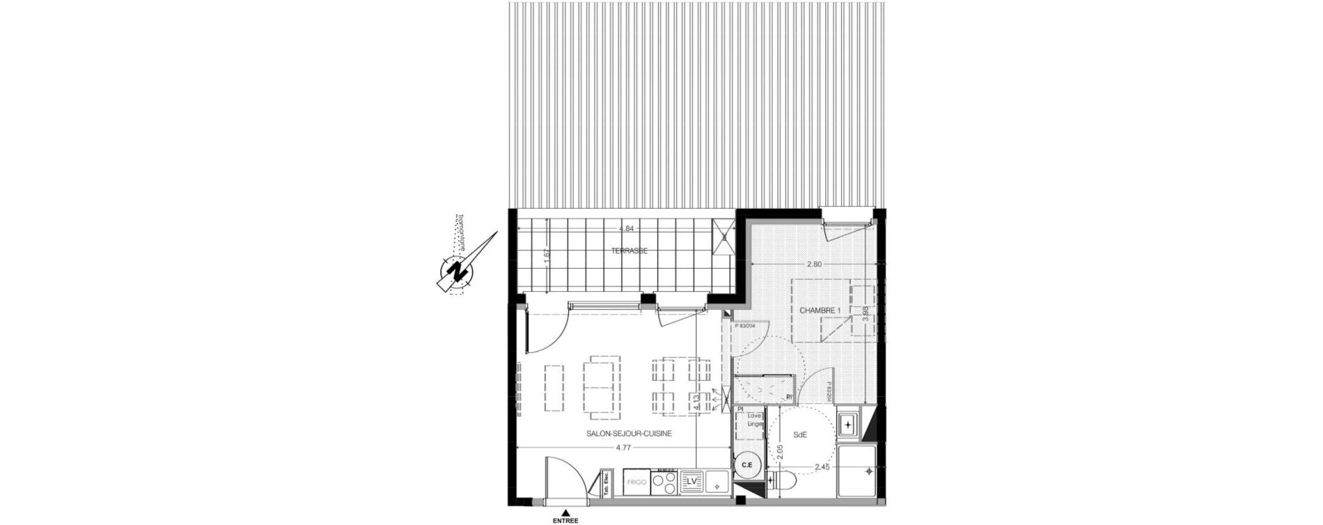 Appartement T2 de 38,00 m2 &agrave; Leucate Centre