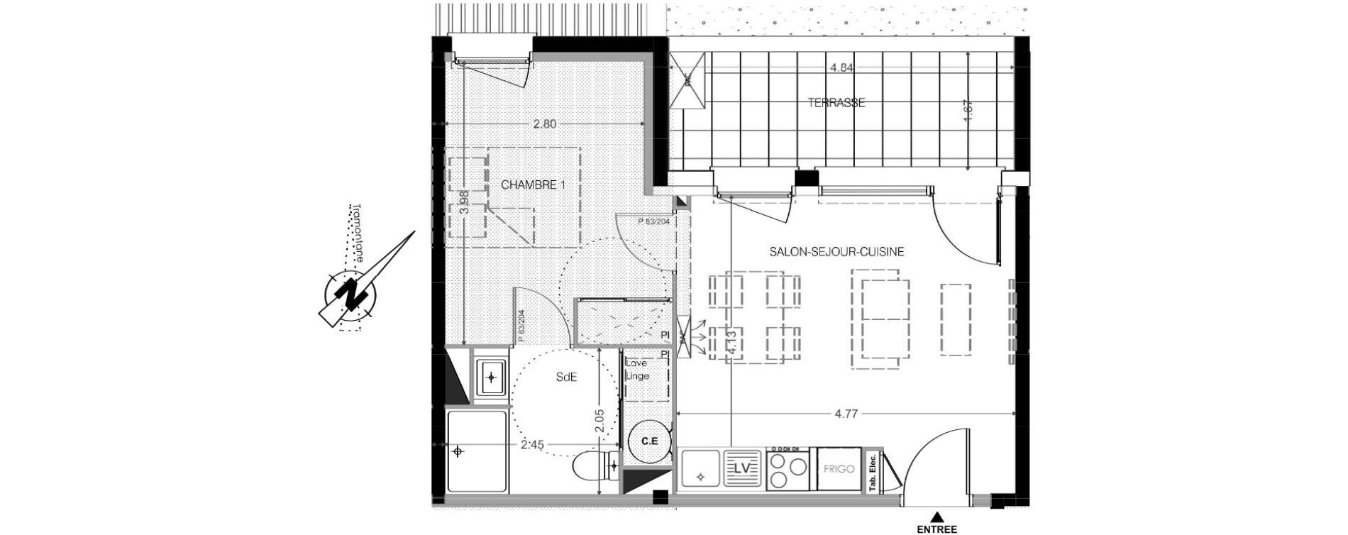 Appartement T2 de 38,00 m2 &agrave; Leucate Centre