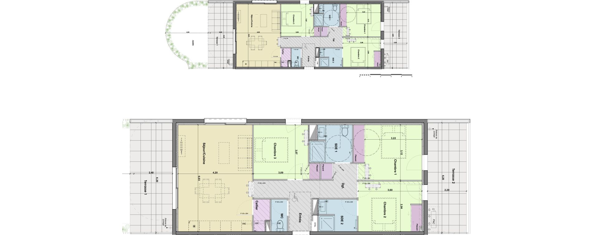 Appartement T4 de 79,35 m2 &agrave; Narbonne Horte neuve