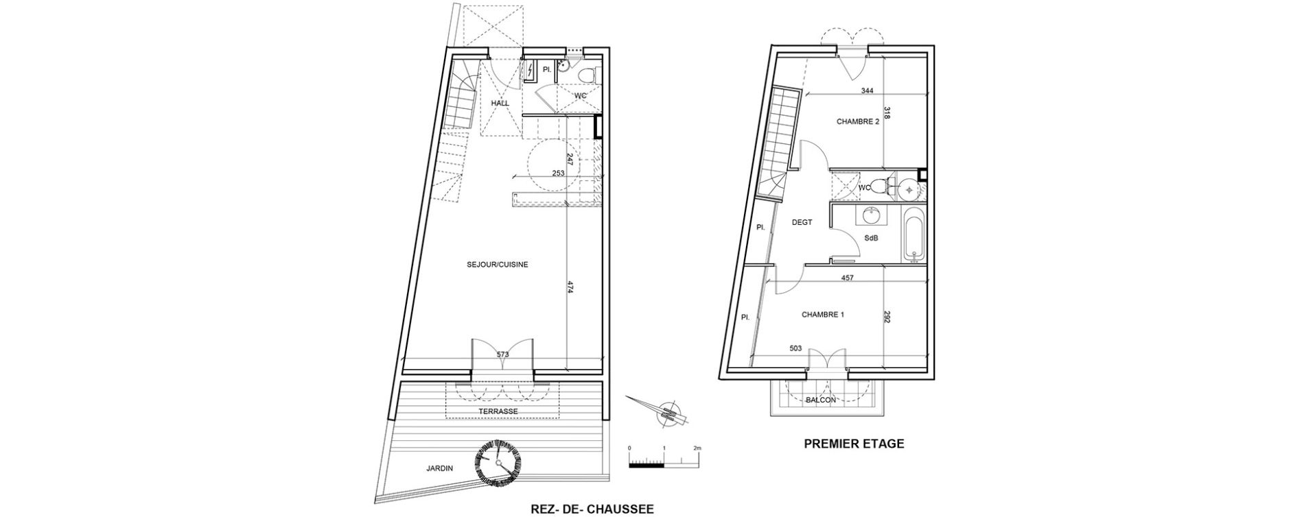 Maison T3 de 82,65 m2 &agrave; Aigues-Mortes Centre