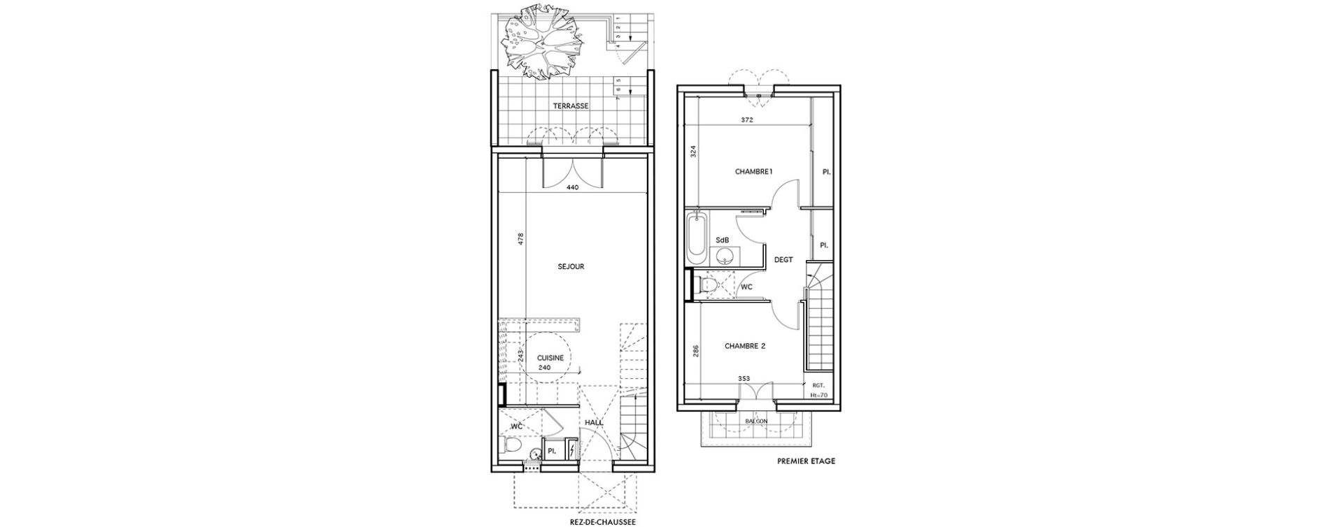 Appartement T3 de 71,35 m2 &agrave; Aigues-Mortes Centre