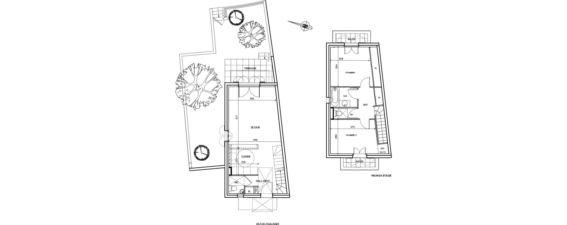 Maison T3 de 73,45 m2 &agrave; Aigues-Mortes Centre