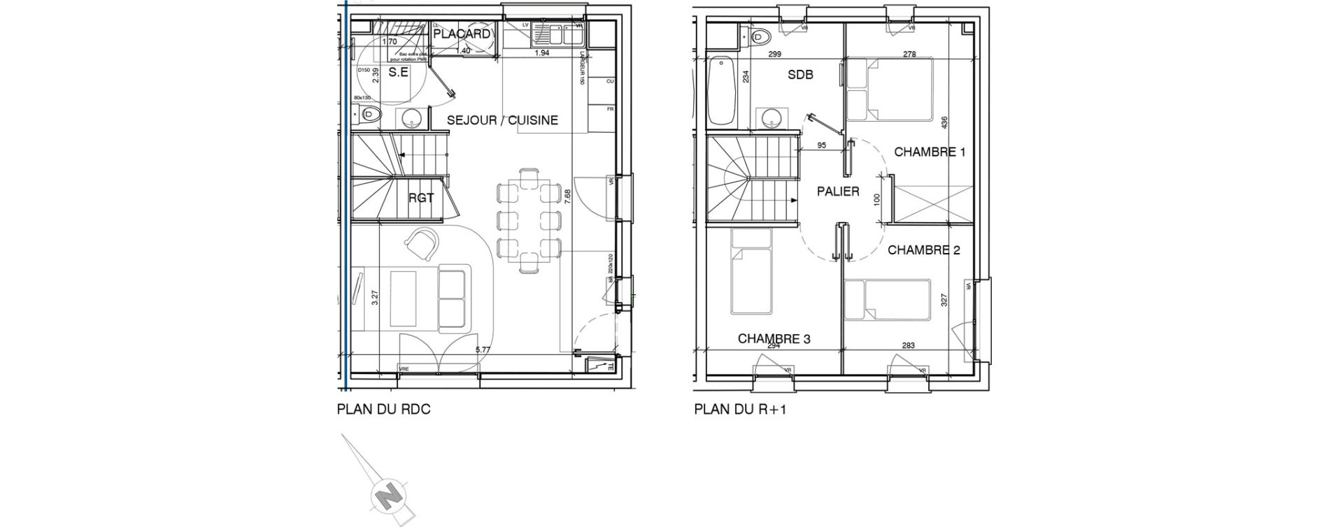 Maison T4 de 80,00 m2 &agrave; Bouillargues Centre
