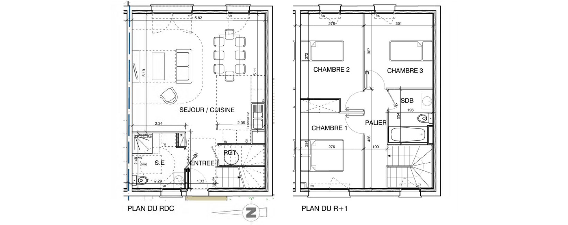 Maison T4 de 80,30 m2 &agrave; Bouillargues Centre