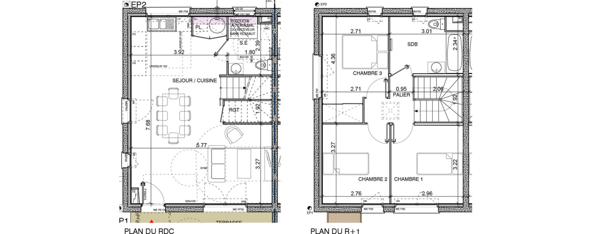 Maison T4 de 79,20 m2 &agrave; Bouillargues Centre