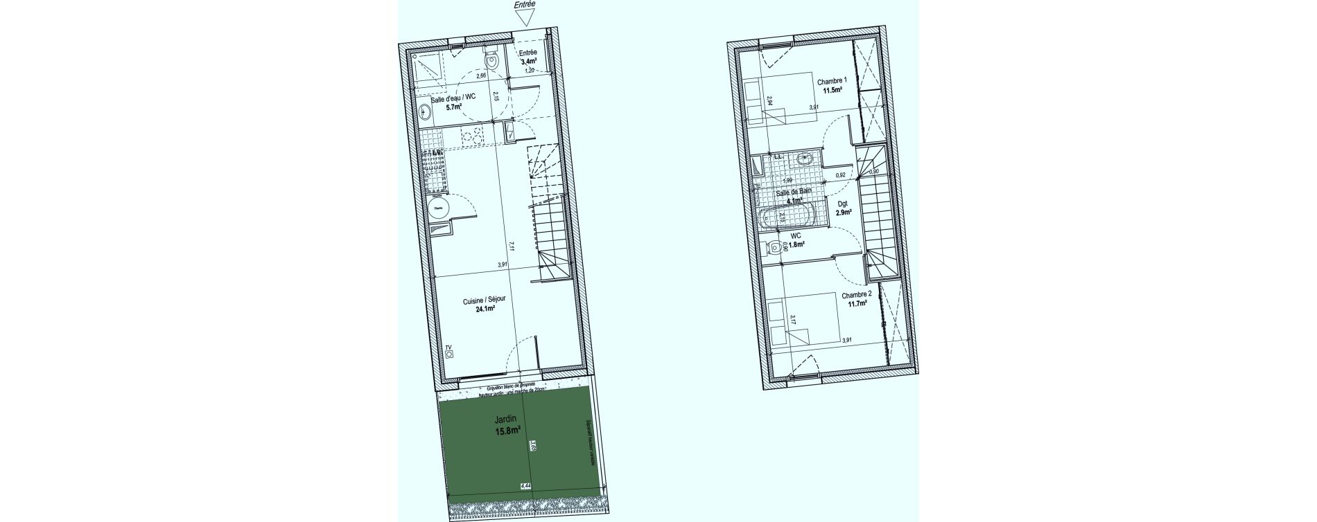 Appartement T3 de 65,20 m2 &agrave; Marguerittes Centre