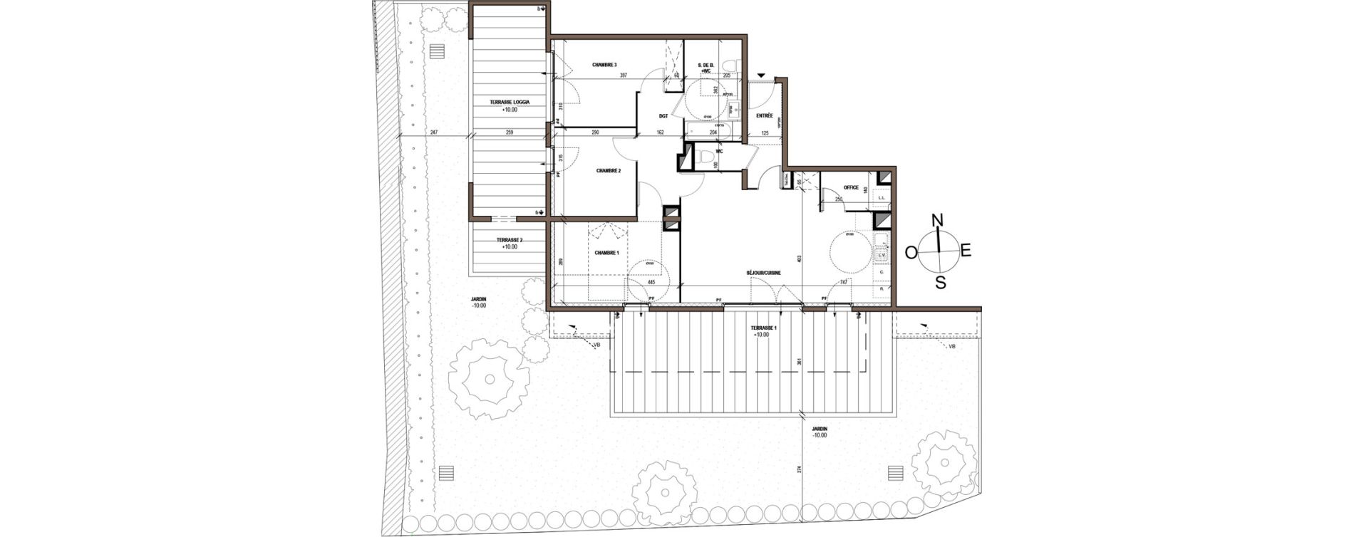 Appartement T4 de 85,80 m2 &agrave; N&icirc;mes Marcel rouvi&egrave;re