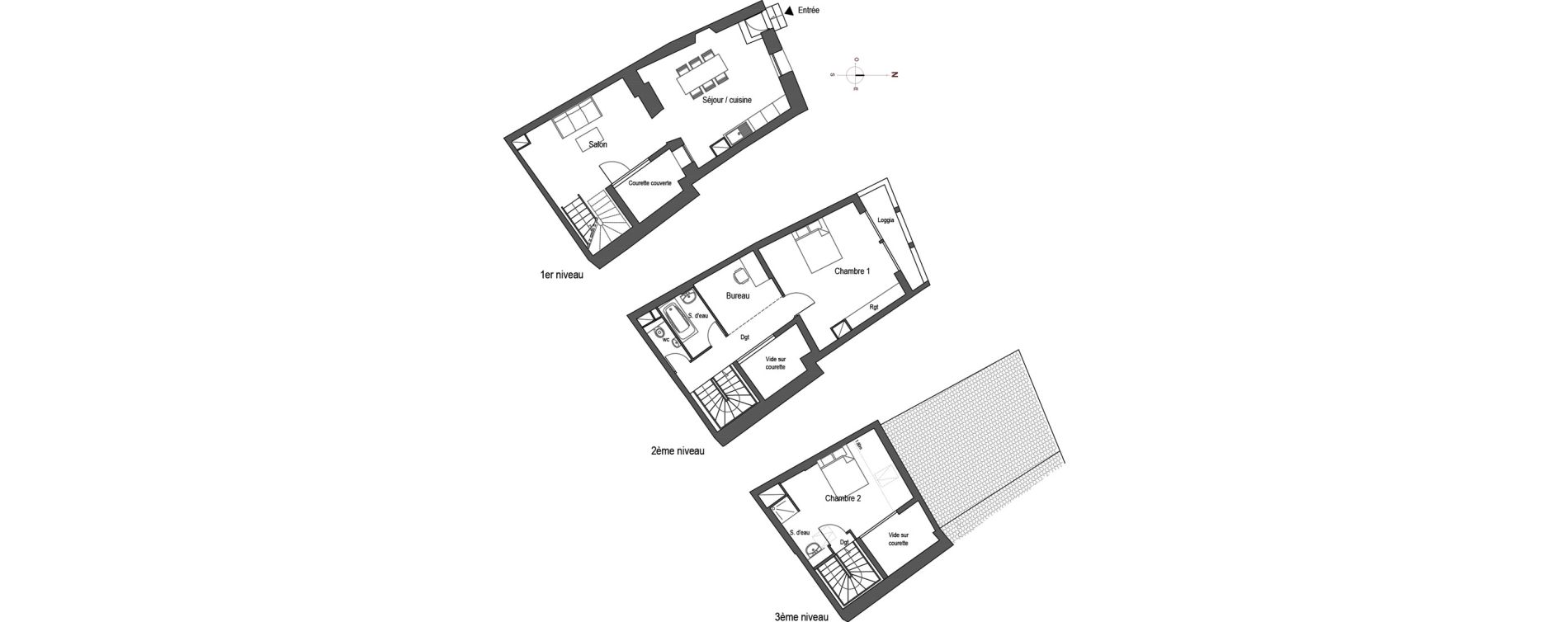 Triplex T4 de 91,43 m2 &agrave; Saint-Gilles Centre