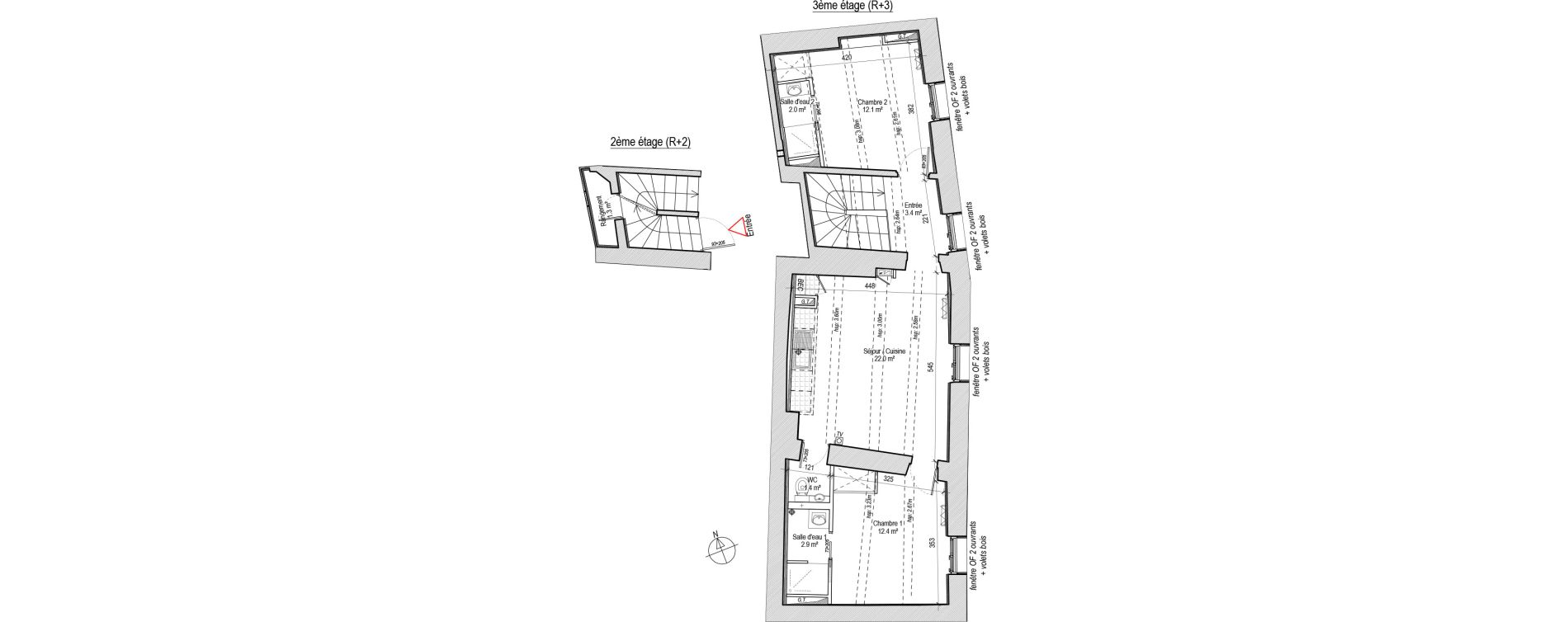 Appartement T3 de 57,50 m2 &agrave; Uz&egrave;s Centre