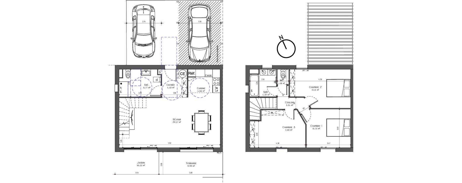 Villa T4 de 89,84 m2 &agrave; Uz&egrave;s Centre