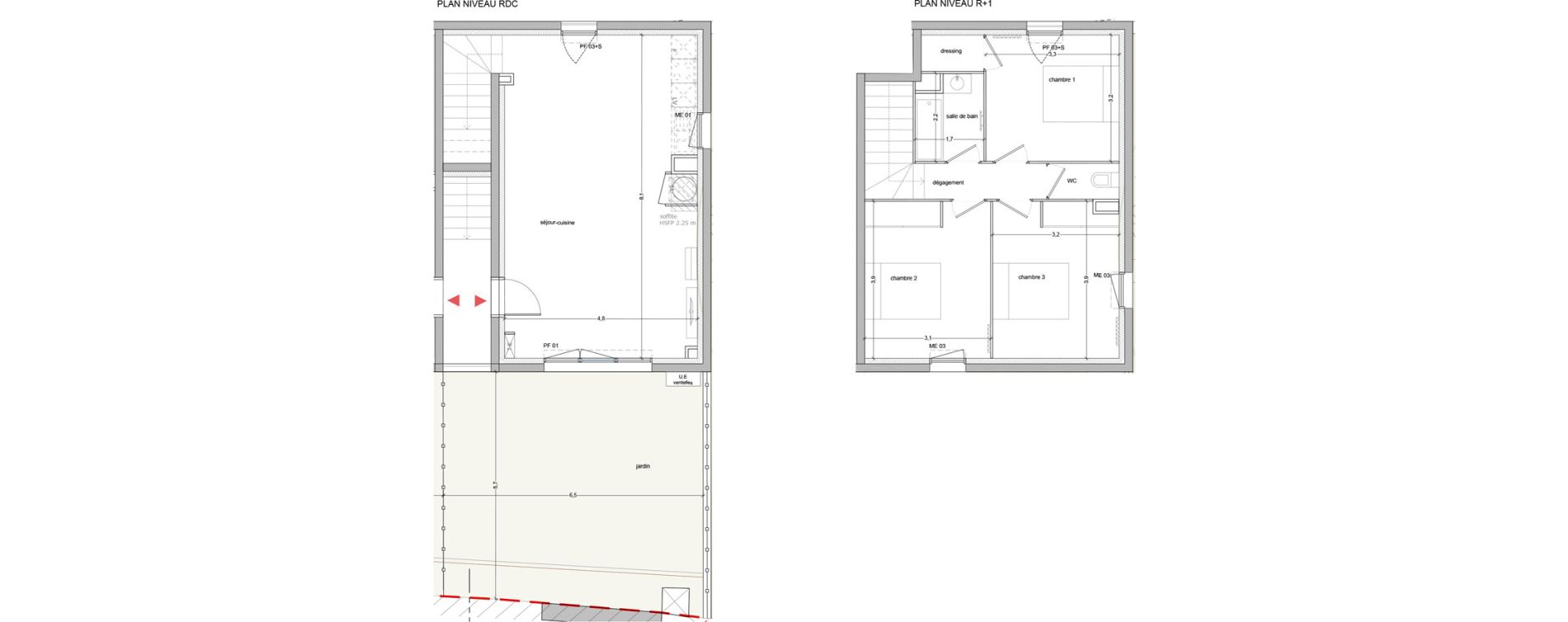 Appartement T4 de 82,50 m2 &agrave; Vauvert Centre