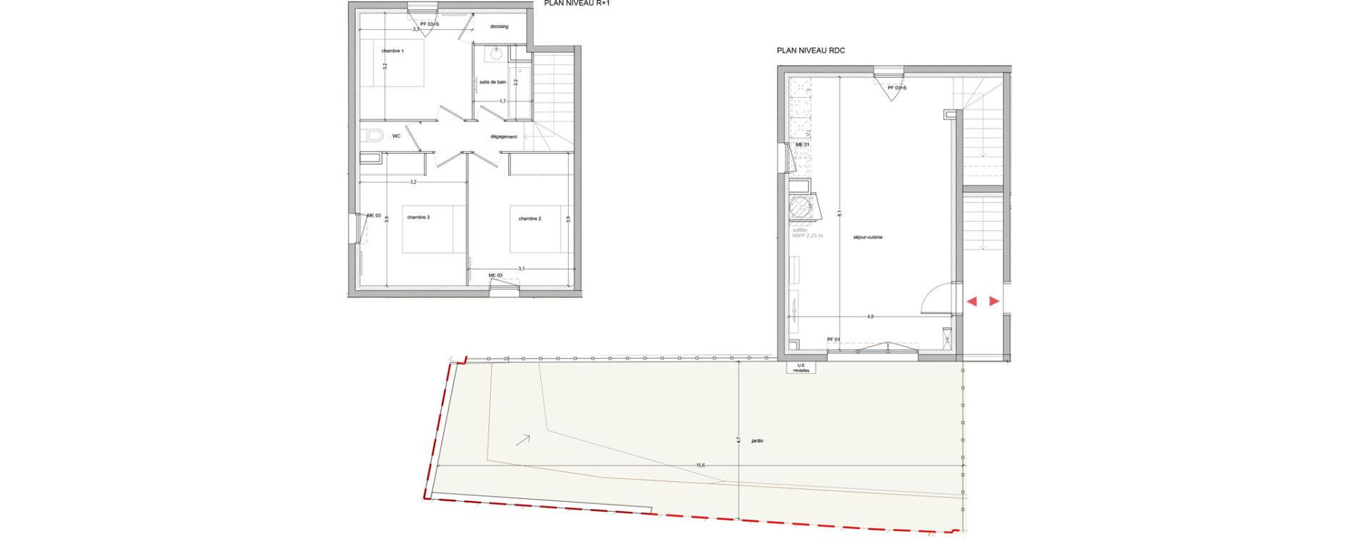 Appartement T4 de 82,50 m2 &agrave; Vauvert Centre