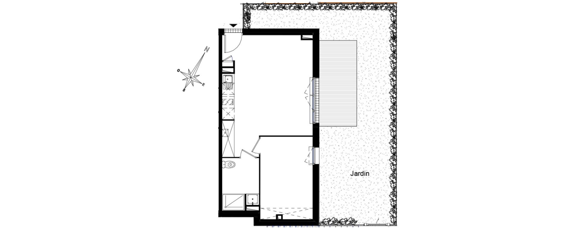 Appartement T2 de 44,99 m2 &agrave; Aucamville Centre