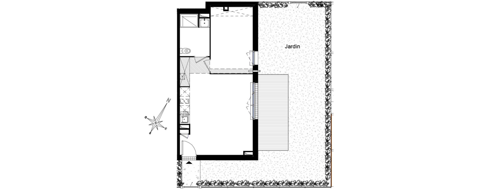 Appartement T2 de 45,14 m2 &agrave; Aucamville Centre