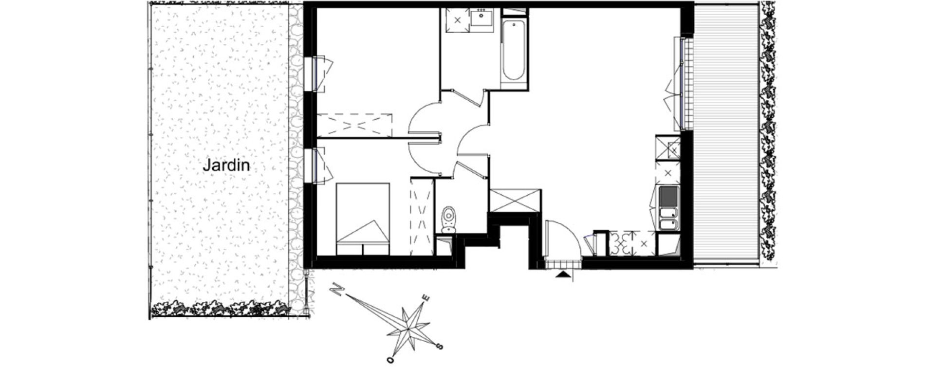 Appartement T3 de 57,50 m2 &agrave; Aucamville Centre