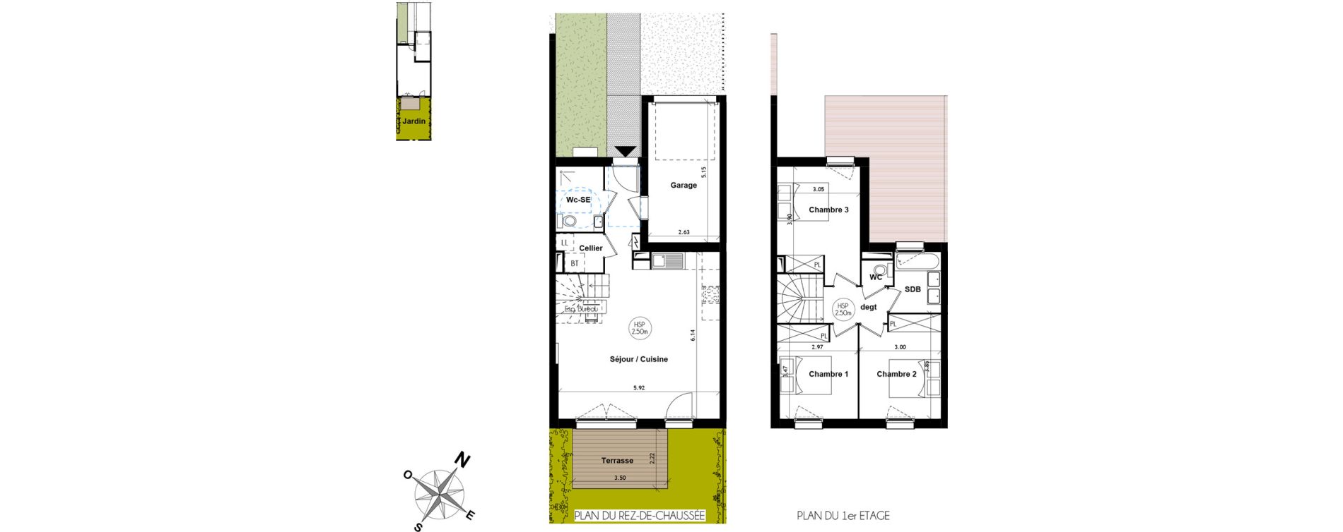 Villa T4 de 83,99 m2 &agrave; Aussonne Centre