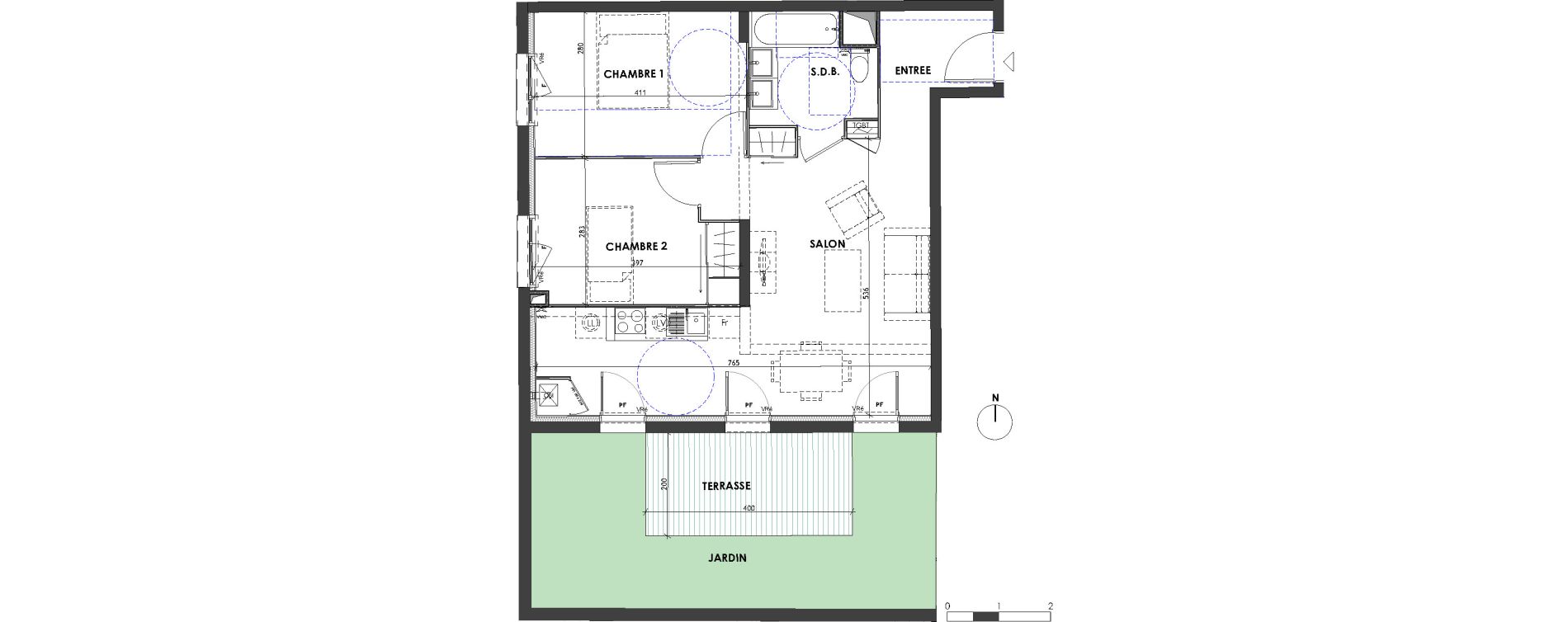 Appartement T3 de 59,60 m2 &agrave; Balma Centre