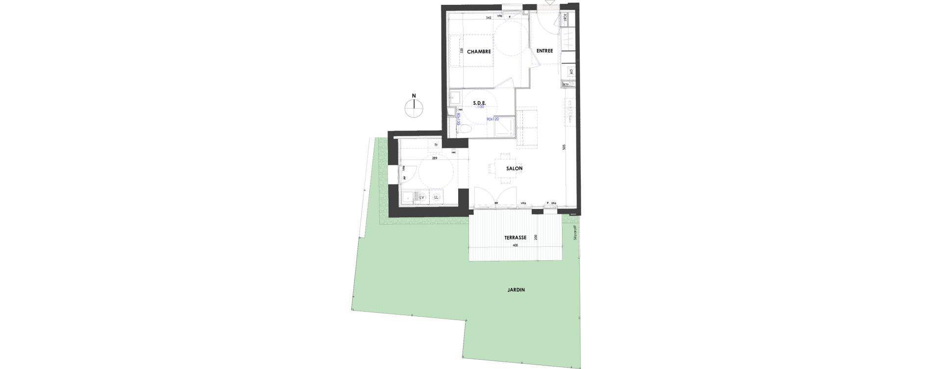 Appartement T2 de 48,70 m2 &agrave; Balma Centre