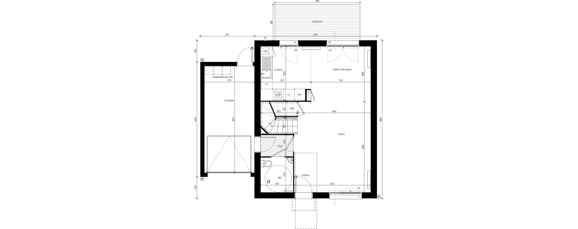 Maison T4 de 90,87 m2 &agrave; Beaupuy Centre