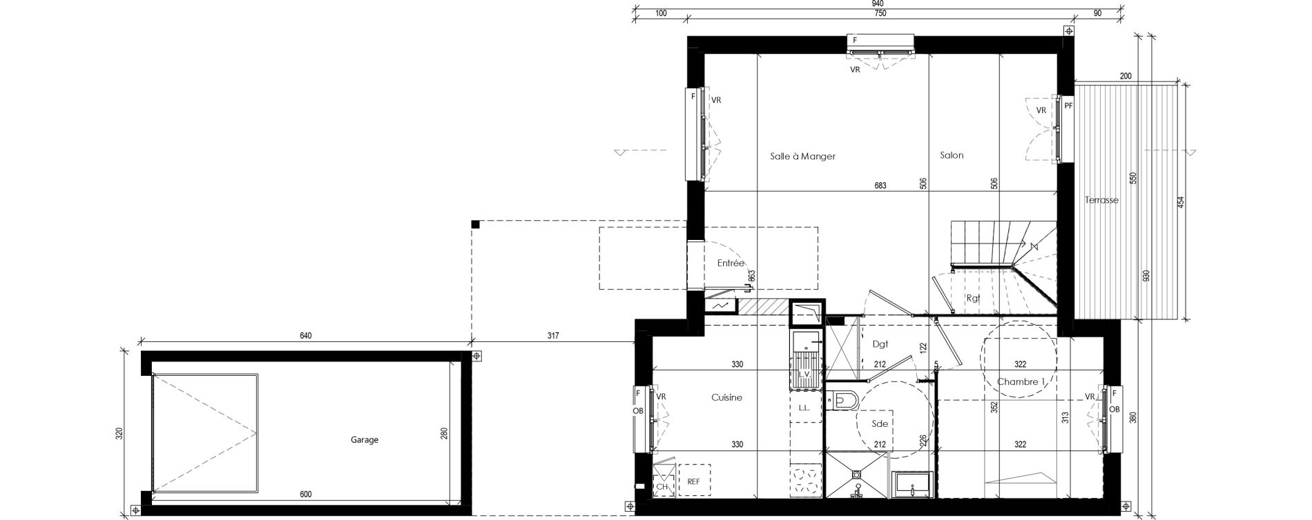 Maison T4 de 90,55 m2 &agrave; Beaupuy Centre