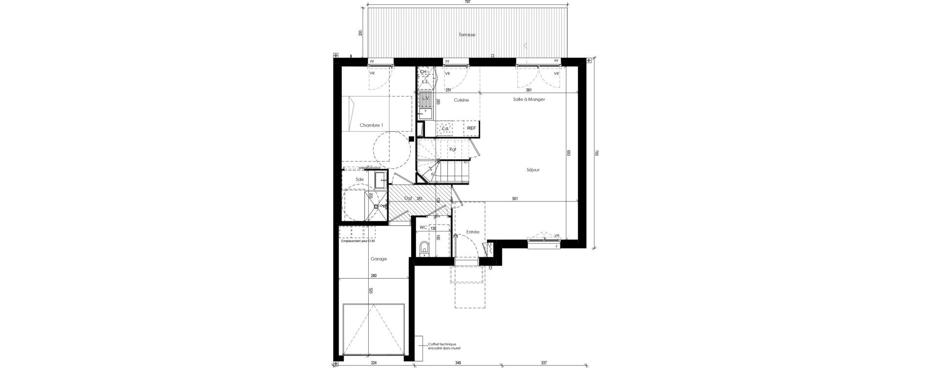 Maison T5 de 102,66 m2 &agrave; Beaupuy Centre